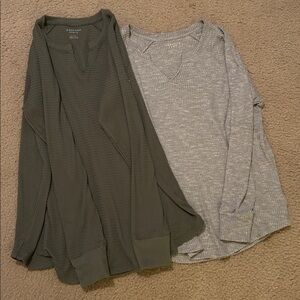 AE Super Soft Waffle Knit Tee Set of 2